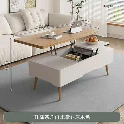 Mesa de centro sencilla, muebles plegables creativos multifuncionales de elevación moderna de lujo para el hogar